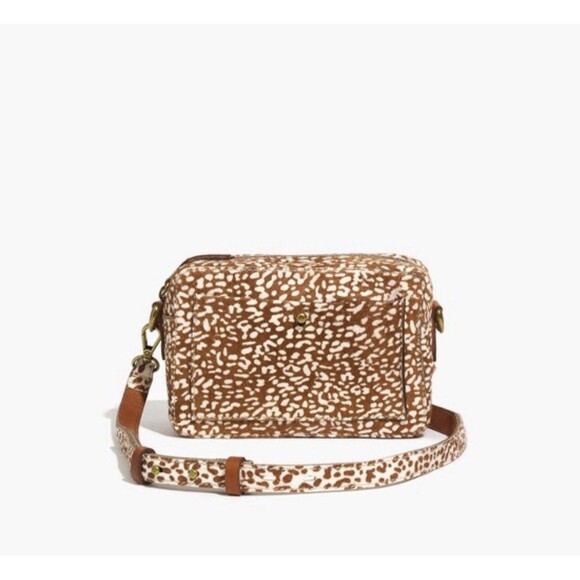 Madewell Handbags - Madewell The Transport Camera Bag Animal Spot Calf Hair Edition EUC